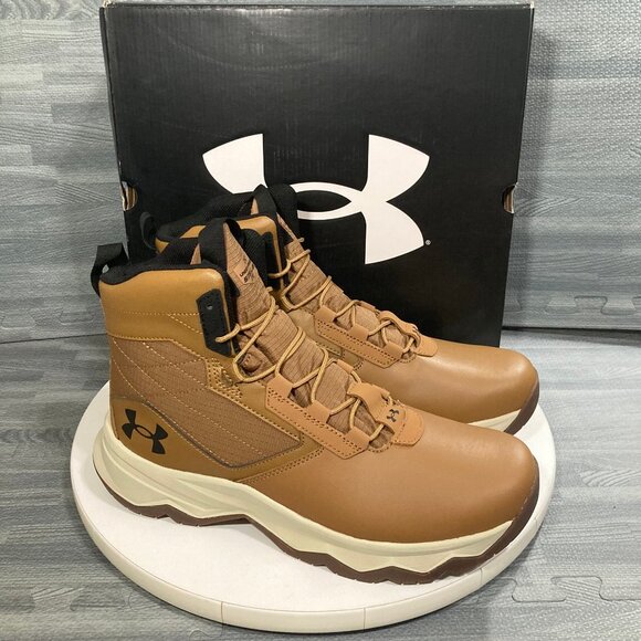 Under Armour Stellar G2 6” Mens 10.5 Tactical Hiking Boots Light Brown - Picture 5 of 6